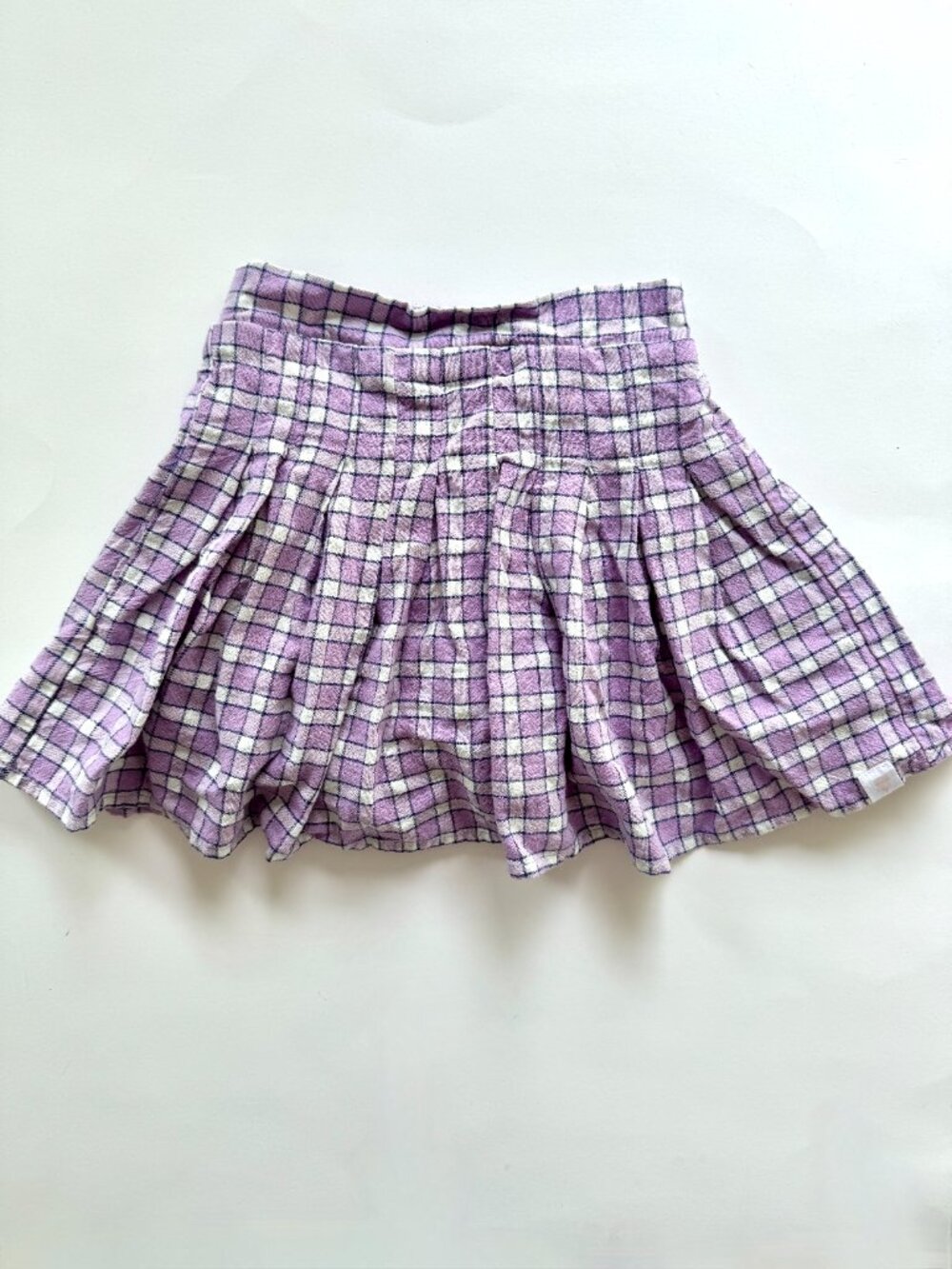 Sweet Honey Girls Purple Plaid Pleated Skort 3T